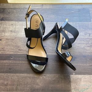 Sandal for women's summer high heel sandal open Toe suede Leather